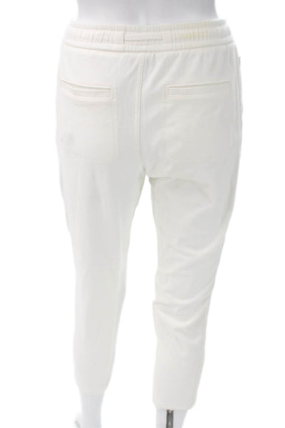 Athleta Womens White Drawstring Jogger Pants Size 2XS