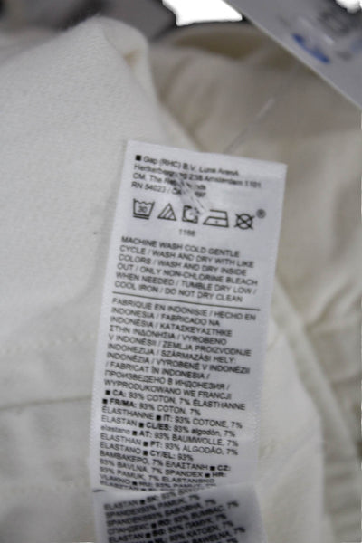 Athleta Womens White Drawstring Jogger Pants Size 2XS