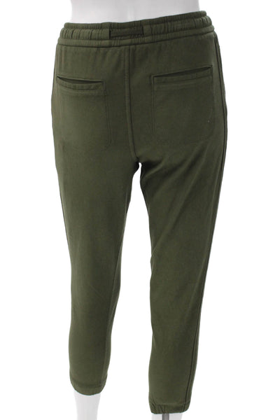 Athleta Women Jogger Pants Green Drawstring Cotton Spandex Petite Size 2XS