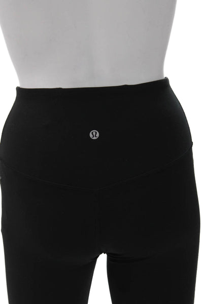 Lululemon Womens Ankle Leggings Black Polyester Size 4