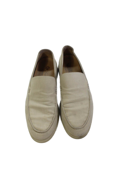 Loro Piana Womens Slide On Casual Loafers Nude Beige Size 41 11