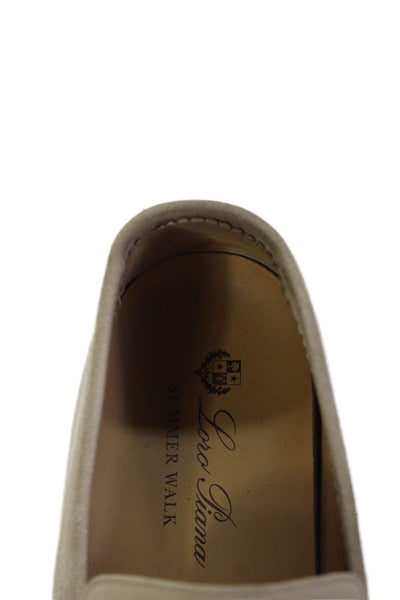 Loro Piana Womens Slide On Casual Loafers Nude Beige Size 41 11