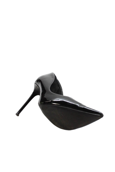 Steve Madden Womens Stiletto Pointed Toe Patent Leather Pumps Black Size 7.5M