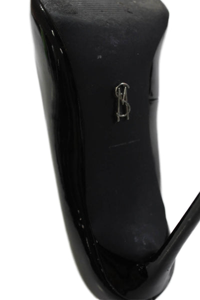 Steve Madden Womens Stiletto Pointed Toe Patent Leather Pumps Black Size 7.5M