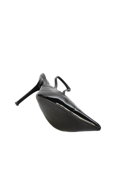 Steve Madden Womens Stiletto Heel Pointed Toe Slingback Pumps Black Size 8M