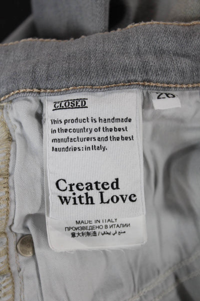 Closed Womens Cropped Gray Cotton Jeans Size 26