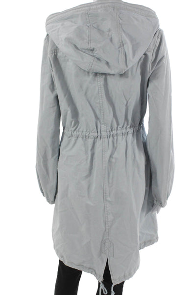 Daughters Of The Liberation Womens Anorak Coat Blue Cotton Long Sleeve Size L