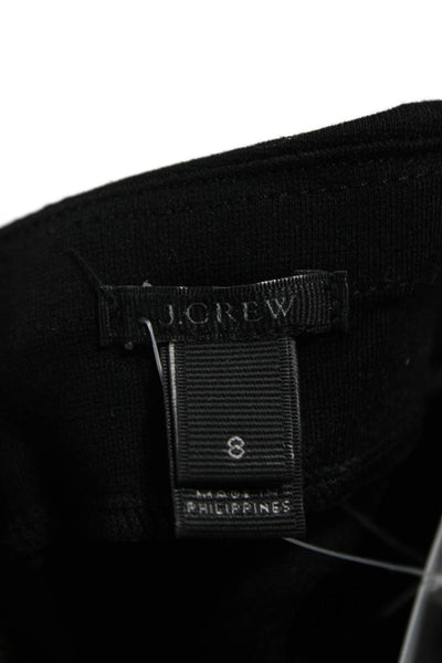 J Crew Women Dress Pants Black Viscose Zip Closure Size 8