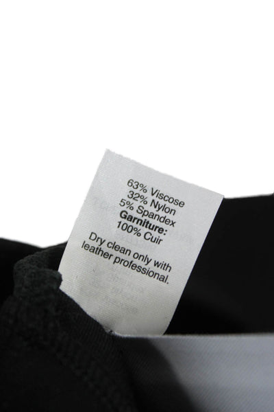 J Crew Women Dress Pants Black Viscose Zip Closure Size 8
