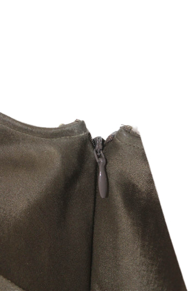 Polo Ralph Lauren Women One Shoulder Long Sleeve Green Blouse Size 4