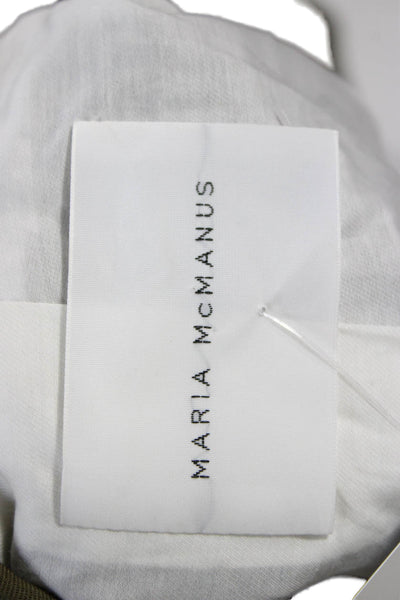 Maria McManus Womens Green Organic Cotton Long Sleeve Blazer Size 0
