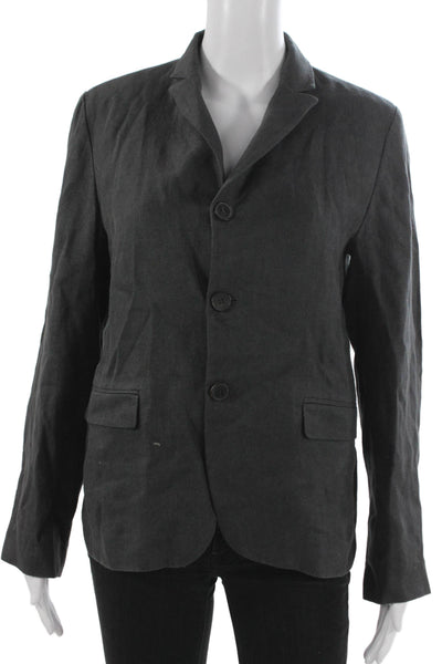 Zara Mens Blazer Gray Viscose Buttoned Size S