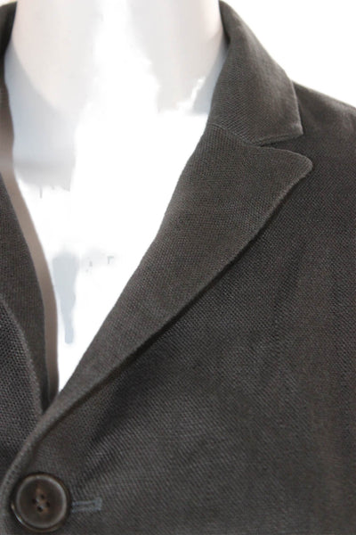 Zara Mens Blazer Gray Viscose Buttoned Size S