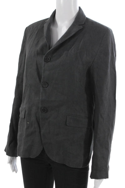 Zara Mens Blazer Gray Viscose Buttoned Size S