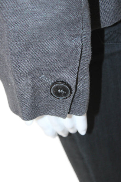 Zara Mens Blazer Gray Viscose Buttoned Size S