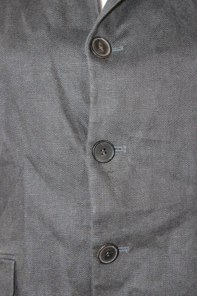 Zara Mens Blazer Gray Viscose Buttoned Size S