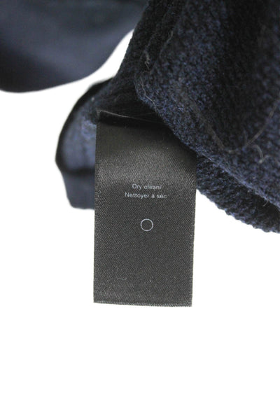 Rag & Bone Women Pullover Sweater Merino Wool Blue Crew Neck Long Sleeve Size L