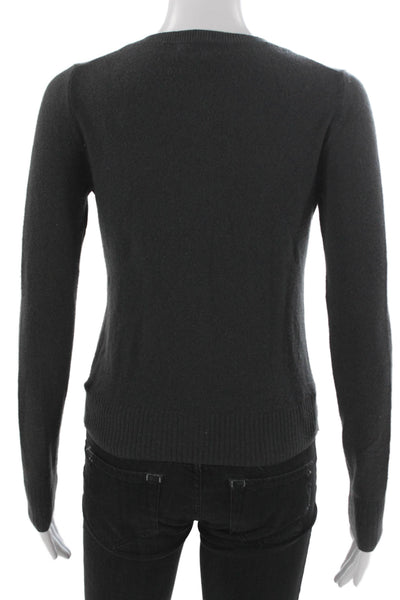 J Crew Women Gray Cashmere Cardigan Size XS