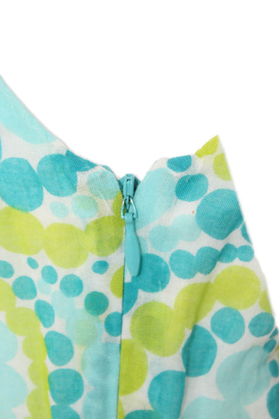 Milly Womens Multicolor Geometric Cotton Shift Dress Sleeveless Size 2