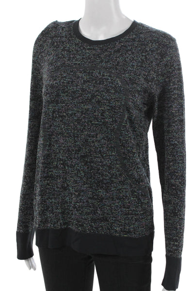 Lululemon Women Pullover Tee Multicolor Spotted Long Sleeve Size 6