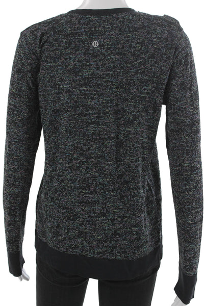 Lululemon Women Pullover Tee Multicolor Spotted Long Sleeve Size 6