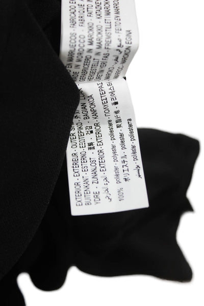 Zara Womens Maxi Dress Black Cowl Neck Sleeveless Zip Polyester Size S