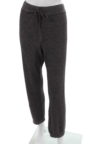Dylan Women Gray Viscose Drawstring Sweatpants Size M