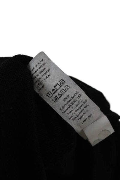 Spanx Womens Tunic Black Long Sleeve Round Neck Polyester Size S