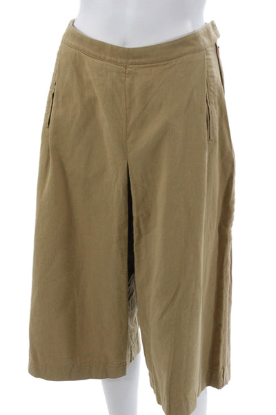 Billy Reid Women Culotte Pants Beige Cotton Size 4