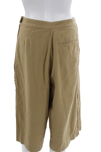 Billy Reid Women Culotte Pants Beige Cotton Size 4