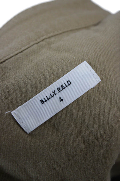 Billy Reid Women Culotte Pants Beige Cotton Size 4