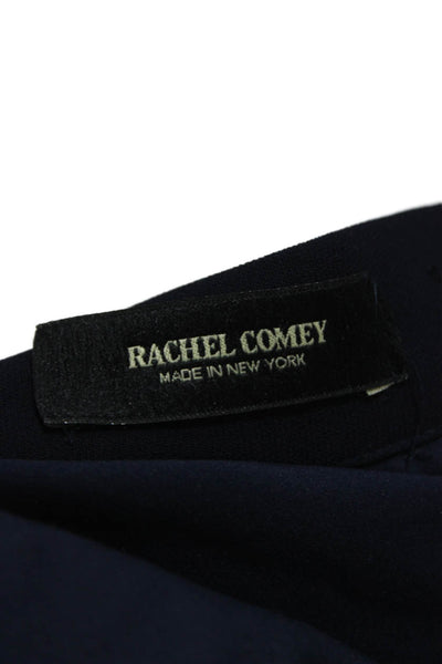 Rachel Comey Womens Pleated Midi Skirt Blue Polyester Button Size 6