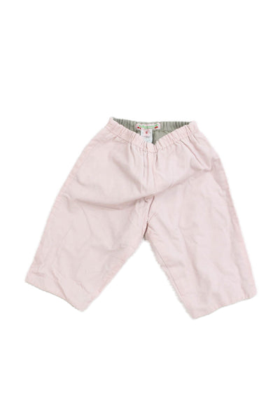 Bonpoint Girls Cotton Corduroy Elastic Waist Pants Pink Size 6 Months