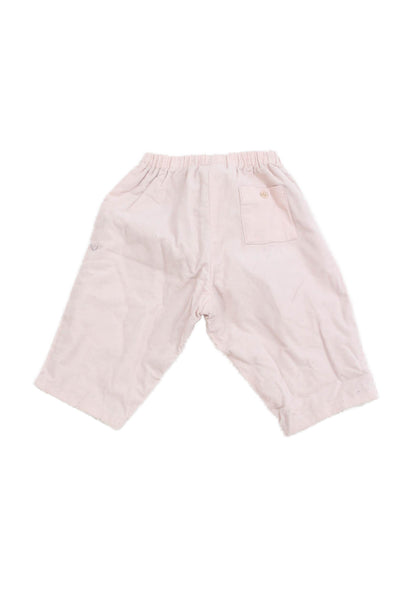 Bonpoint Girls Cotton Corduroy Elastic Waist Pants Pink Size 6 Months
