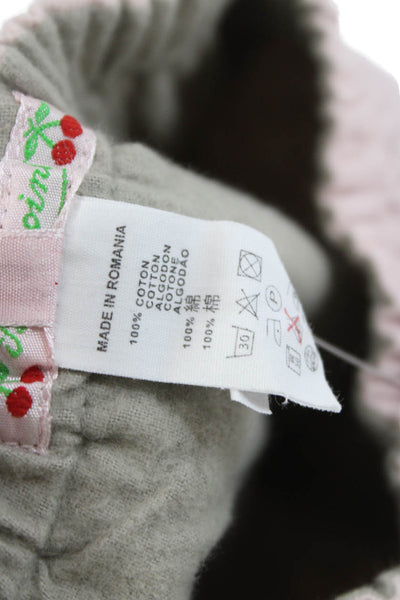 Bonpoint Girls Cotton Corduroy Elastic Waist Pants Pink Size 6 Months