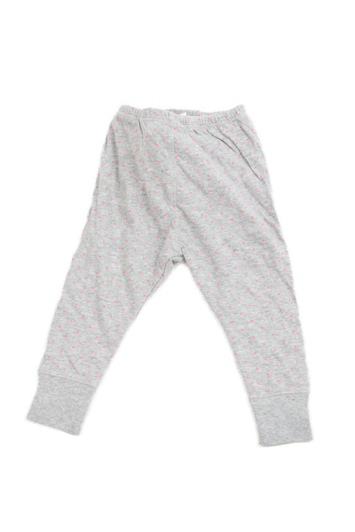 Bonpoint Girls Spotted Print Leggings Gray Size 12 Months