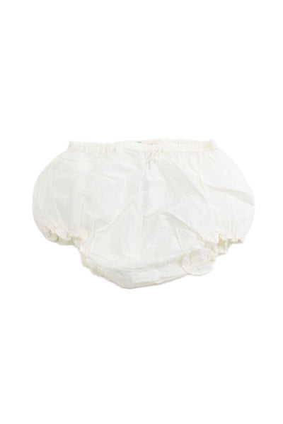 Bonpoint Girls Silk Rouched Bloomers White Size 3 Months