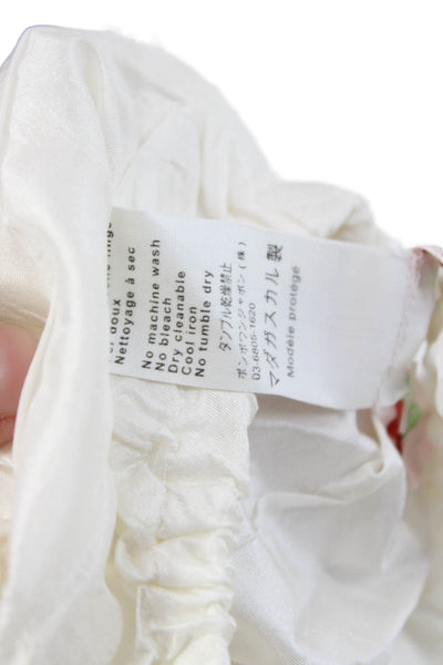 Bonpoint Girls Silk Rouched Bloomers White Size 3 Months