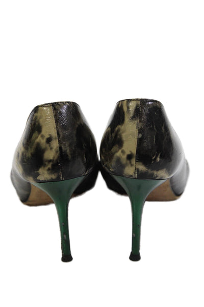 Jimmy Choo Womens Pointed Toe Slip-On Pump High Heels Gray Size 8