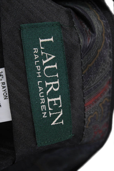 Lauren Ralph Lauren Mens Dress Pants Black Polyester Solid Inseam 28 Size 34