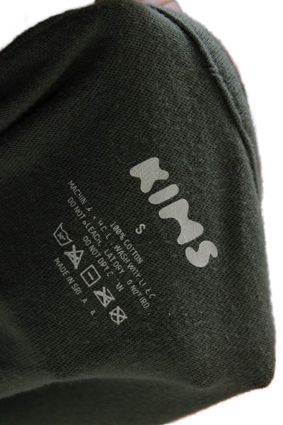Skims Unisex Adults Green Basic Crew Neck Short Sleeve T-Shirt Size S