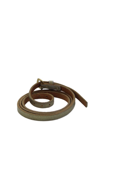 J Crew Womens Metallic Super Skinny Belt Gold Size S