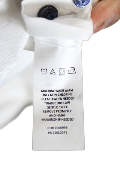 Penguin Mens Solid Cotton Button Up Shirt White Size 15.5 32/33