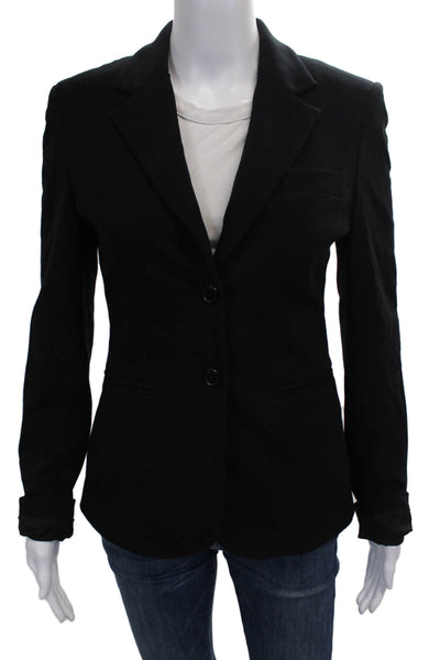 Exclusive for Intermix Womens Black Polyester Blazer Long Sleeve Size XS