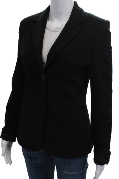 Exclusive for Intermix Womens Black Polyester Blazer Long Sleeve Size XS