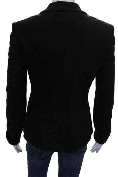 Exclusive for Intermix Womens Black Polyester Blazer Long Sleeve Size XS