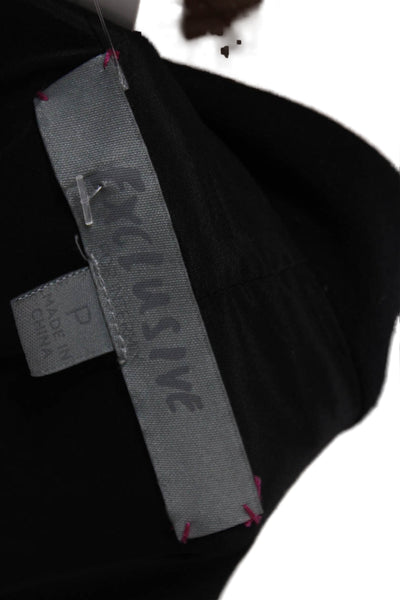 Exclusive for Intermix Womens Black Polyester Blazer Long Sleeve Size XS