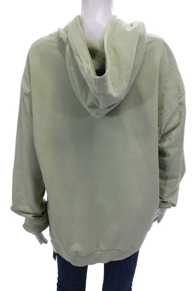 Awet Unisex Adults Pullover Hoodie Green Long Sleeve 85% Cotton Size XL