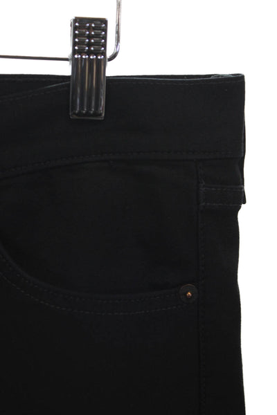 Rag & Bone Women Skinny Jeans Black Low Rise Button Cotton Blend Size 31