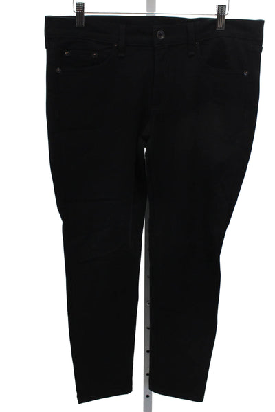 Rag & Bone Women Skinny Jeans Black Low Rise 27 Inseam Size 32
